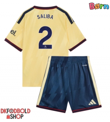 Arsenal William Saliba #2 Tredje trøje Børn 2026-27 Kort ærmer (+ korte bukser)